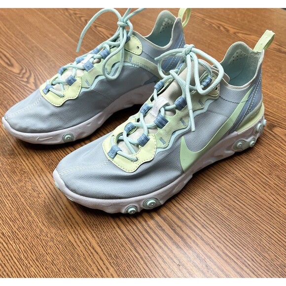 Women’s Nike React Element 55 Frosted Spruce BQ2728-100 Sneakers Size 8 (CON203) - Picture 8 of 11